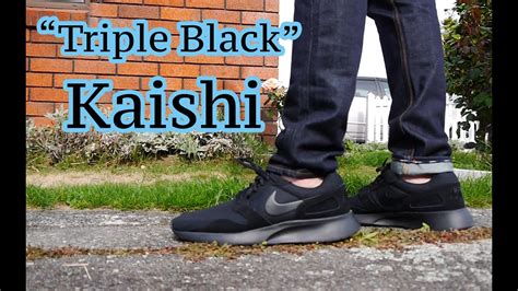 nike kaishi triple black